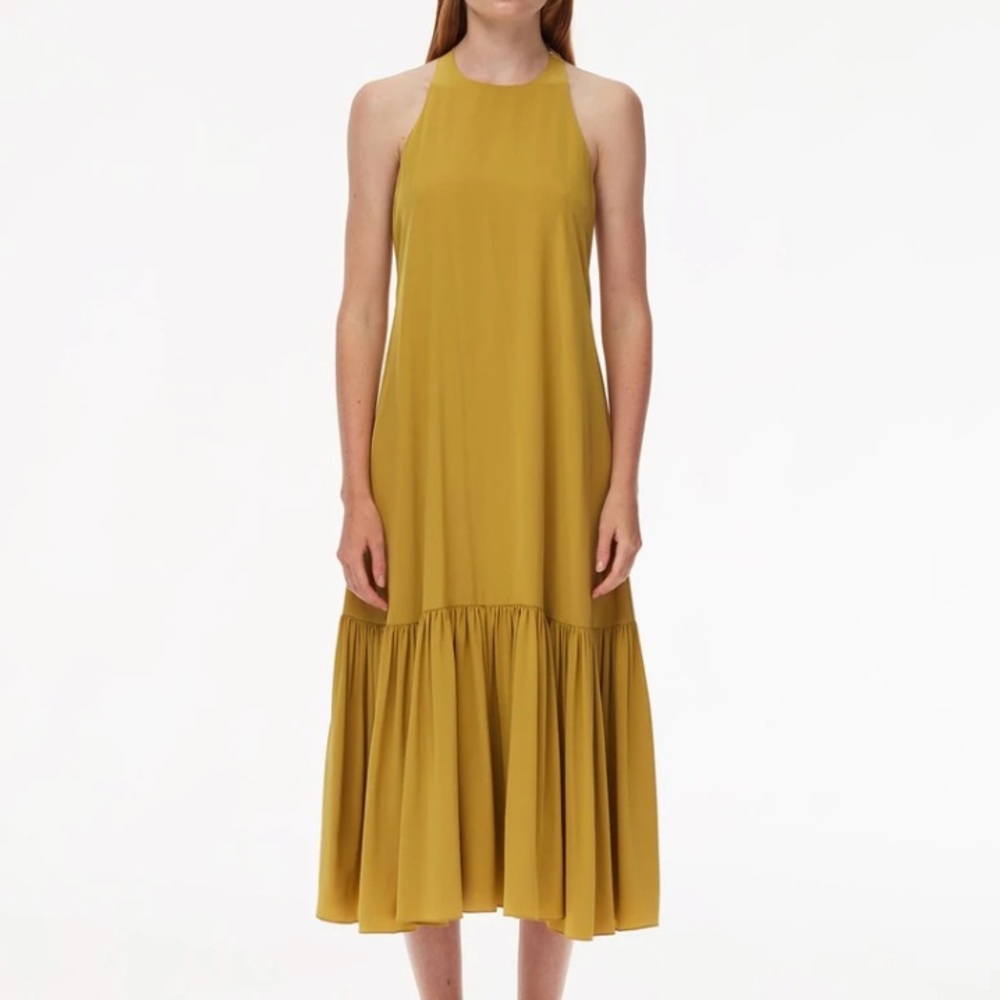 Tibi Eco Silk Halter Midi Dress 6